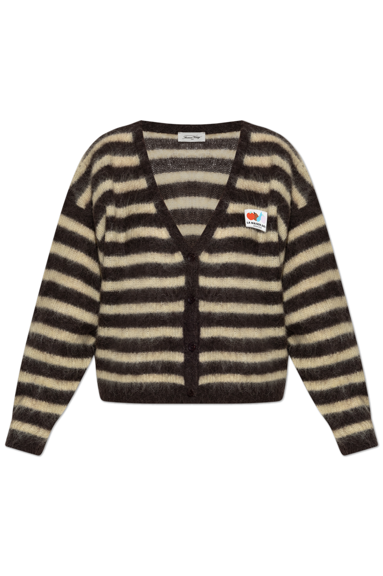 Brown Striped pattern cardigan American Vintage - Vitkac AS
